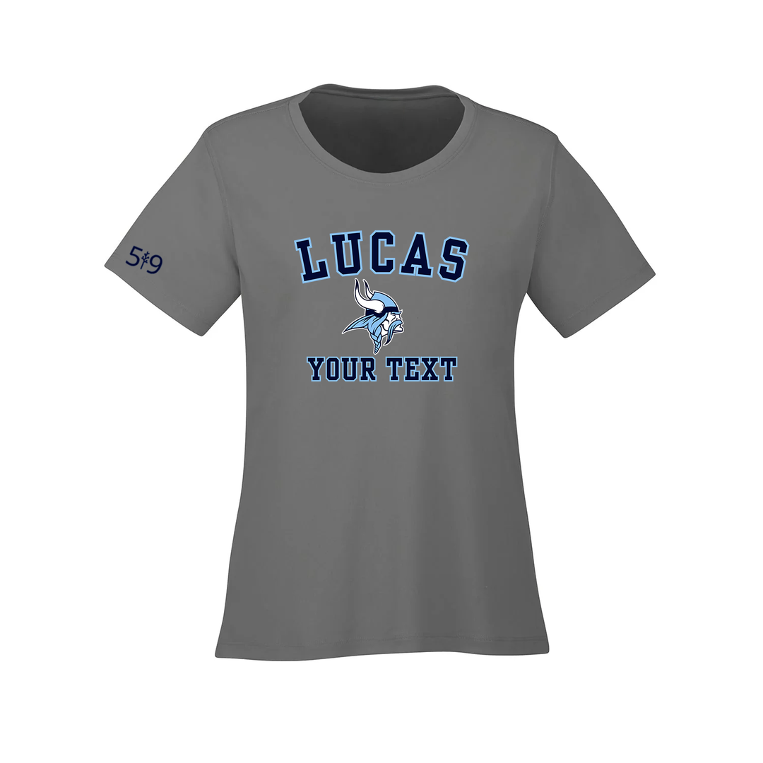 LUCAS CUSTOMIZABLE ATHLETIC TEE (WOMENS)