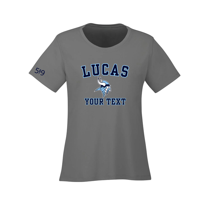 LUCAS CUSTOMIZABLE ATHLETIC TEE (WOMENS)