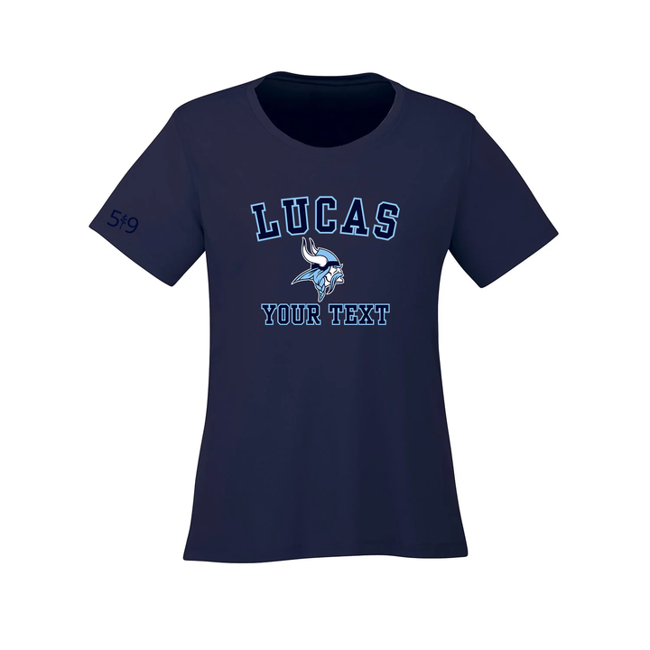 LUCAS CUSTOMIZABLE ATHLETIC TEE (WOMENS)