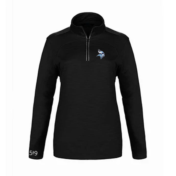 LUCAS EMBROIDERED PREMIUM ATHLETIC 1/4 ZIP (WOMENS)