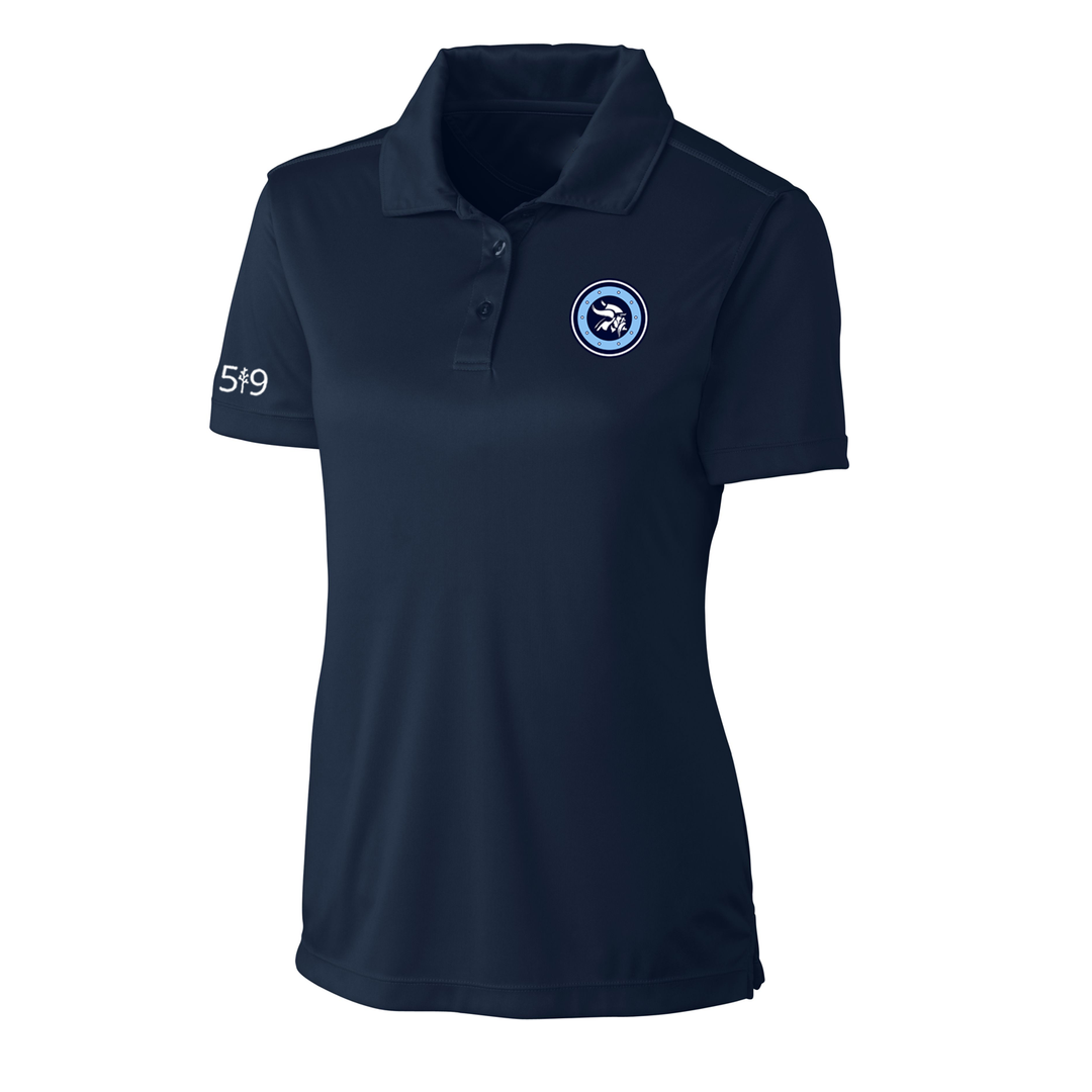 LUCAS VIKINGS CLASSIC EMBLEM ATHLETIC POLO (WOMENS)