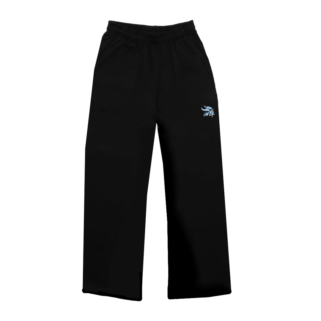 LUCAS VIKINGS EMBROIDERED WIDE LEG SWEATPANTS (UNISEX)