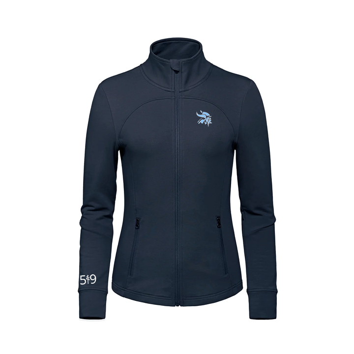 LUCAS VIKINGS EMBROIDERED FRENCH TERRY ZIP-UP (WOMENS)