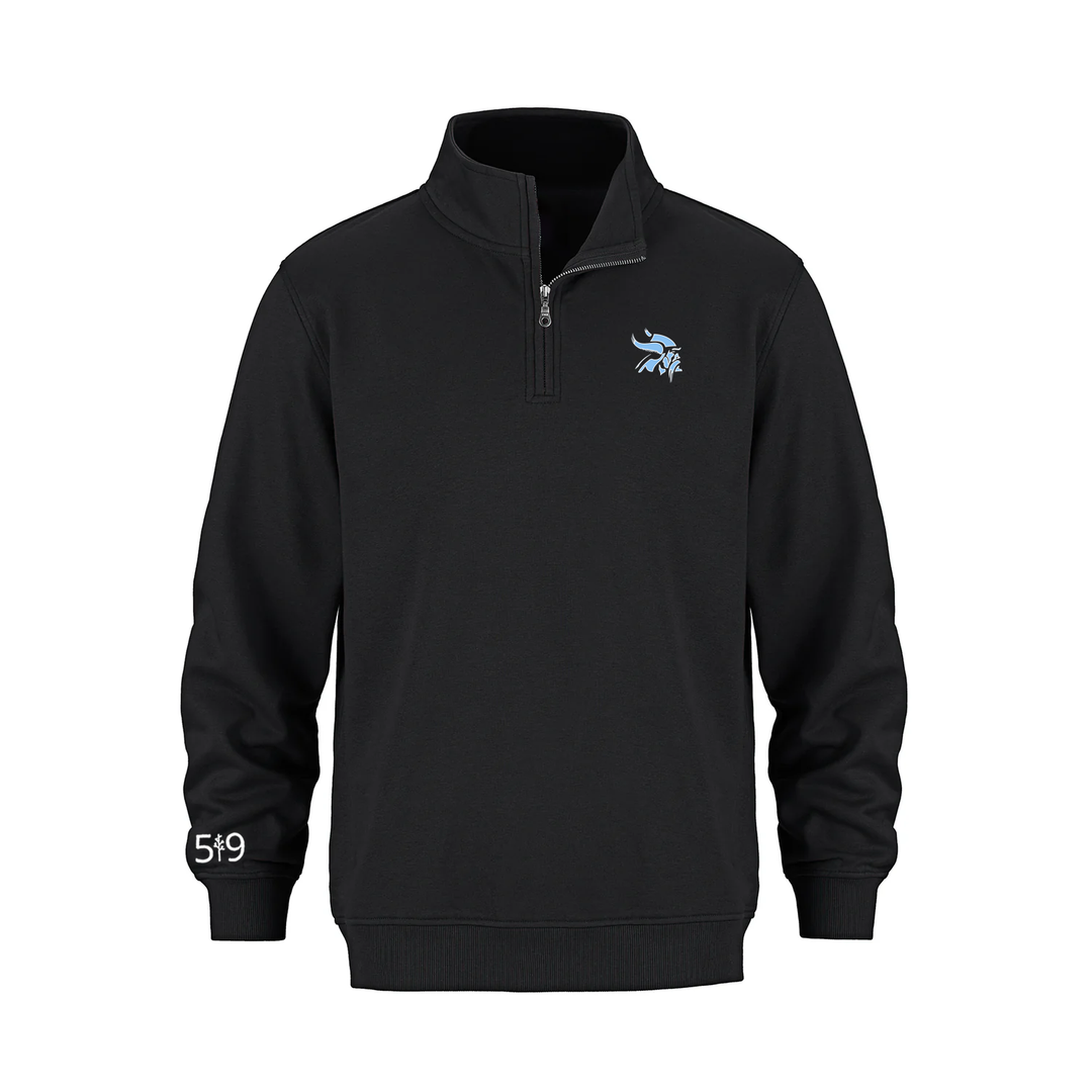 LUCAS VIKINGS EMBROIDERED 1/4 ZIP (UNISEX)