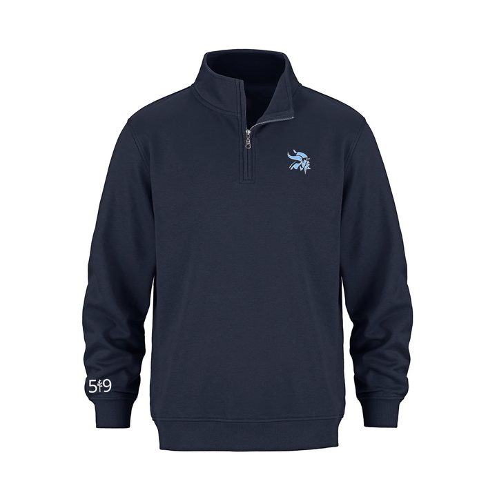 LUCAS VIKINGS EMBROIDERED 1/4 ZIP (UNISEX)
