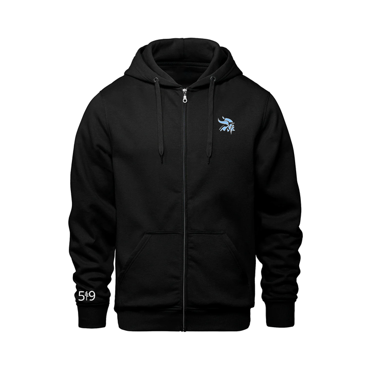 LUCAS VIKINGS EMBROIDERED ZIP-UP HOODIE (UNISEX)