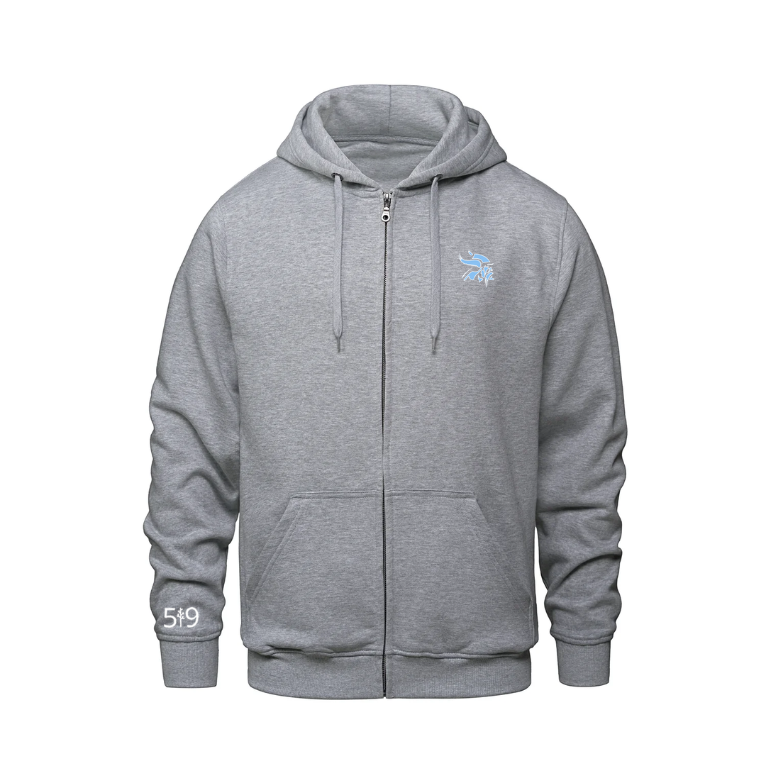 LUCAS VIKINGS EMBROIDERED ZIP-UP HOODIE (UNISEX)