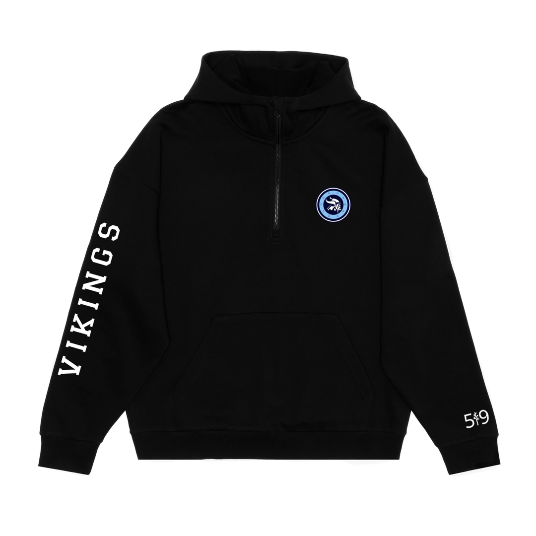 LUCAS VIKINGS CLASSIC SLEEVE SCUBA 1/2 ZIP HOODIE (UNISEX)