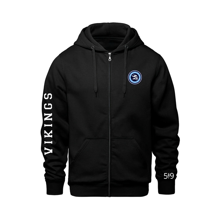 LUCAS VIKINGS CLASSIC SLEEVE ZIP-UP HOODIE (UNISEX)