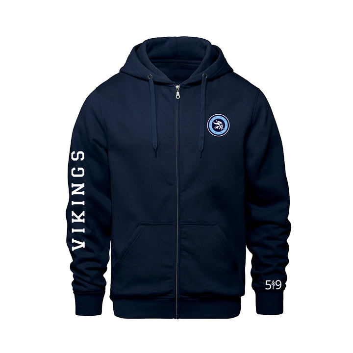 LUCAS VIKINGS CLASSIC SLEEVE ZIP-UP HOODIE (UNISEX)
