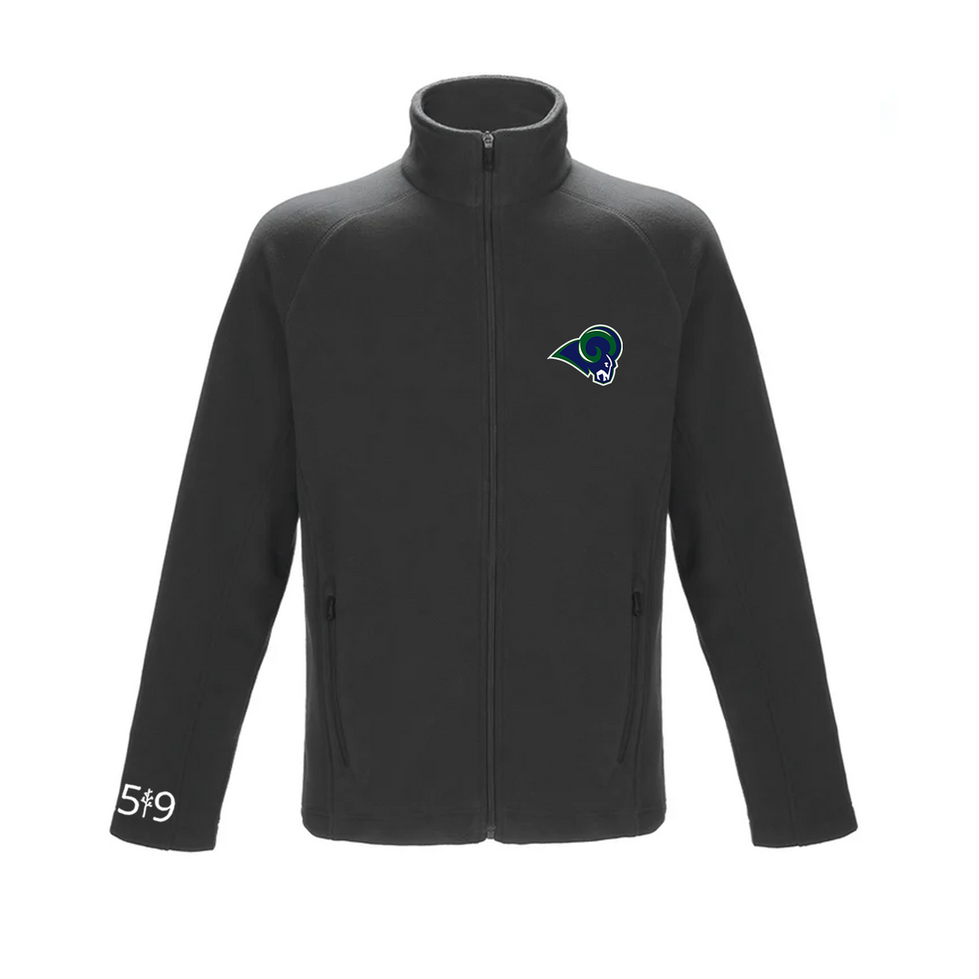 LAURIER EMBROIDERED MICROFLEECE ZIP-UP (MENS)