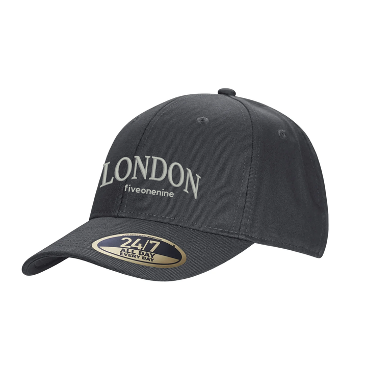 LONDON VARSITY EMBROIDERED SNAPBACK CAP