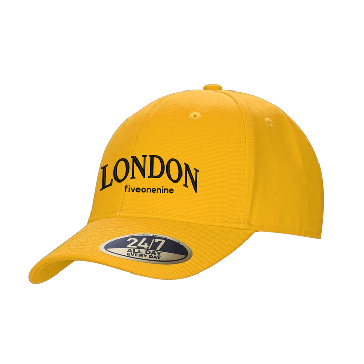 LONDON VARSITY EMBROIDERED SNAPBACK CAP