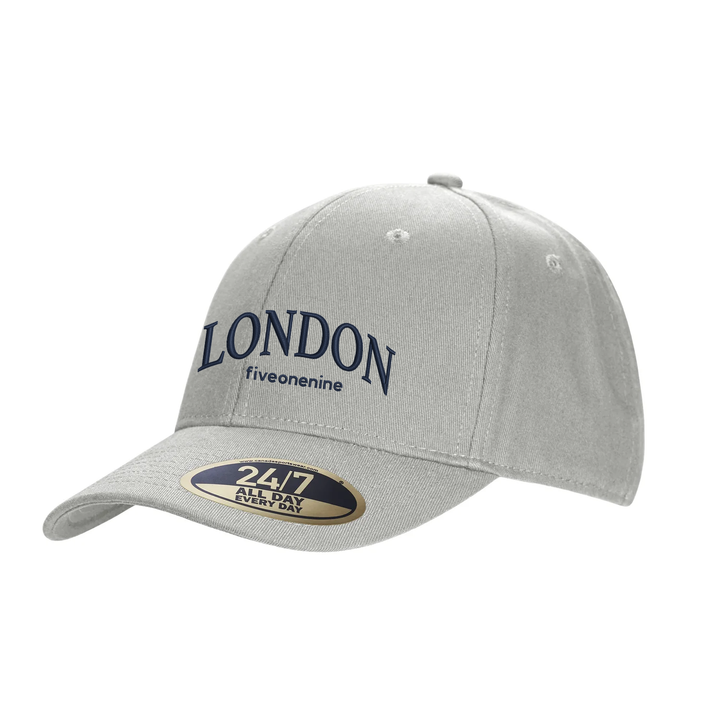 LONDON VARSITY EMBROIDERED SNAPBACK CAP