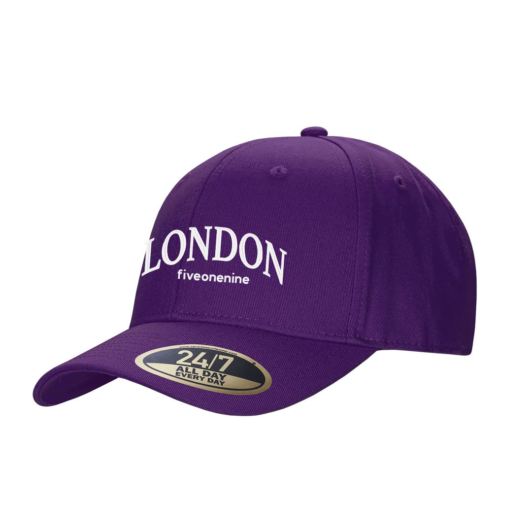 LONDON VARSITY EMBROIDERED SNAPBACK CAP