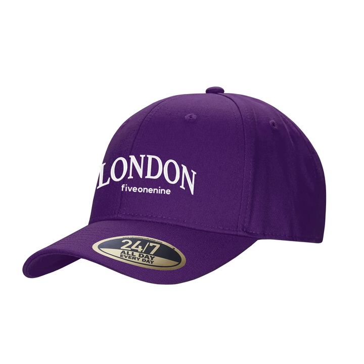 LONDON VARSITY EMBROIDERED SNAPBACK CAP