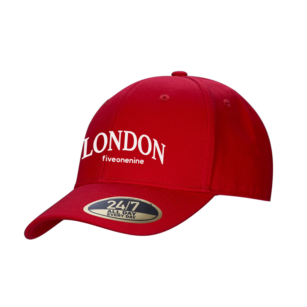 LONDON VARSITY EMBROIDERED SNAPBACK CAP