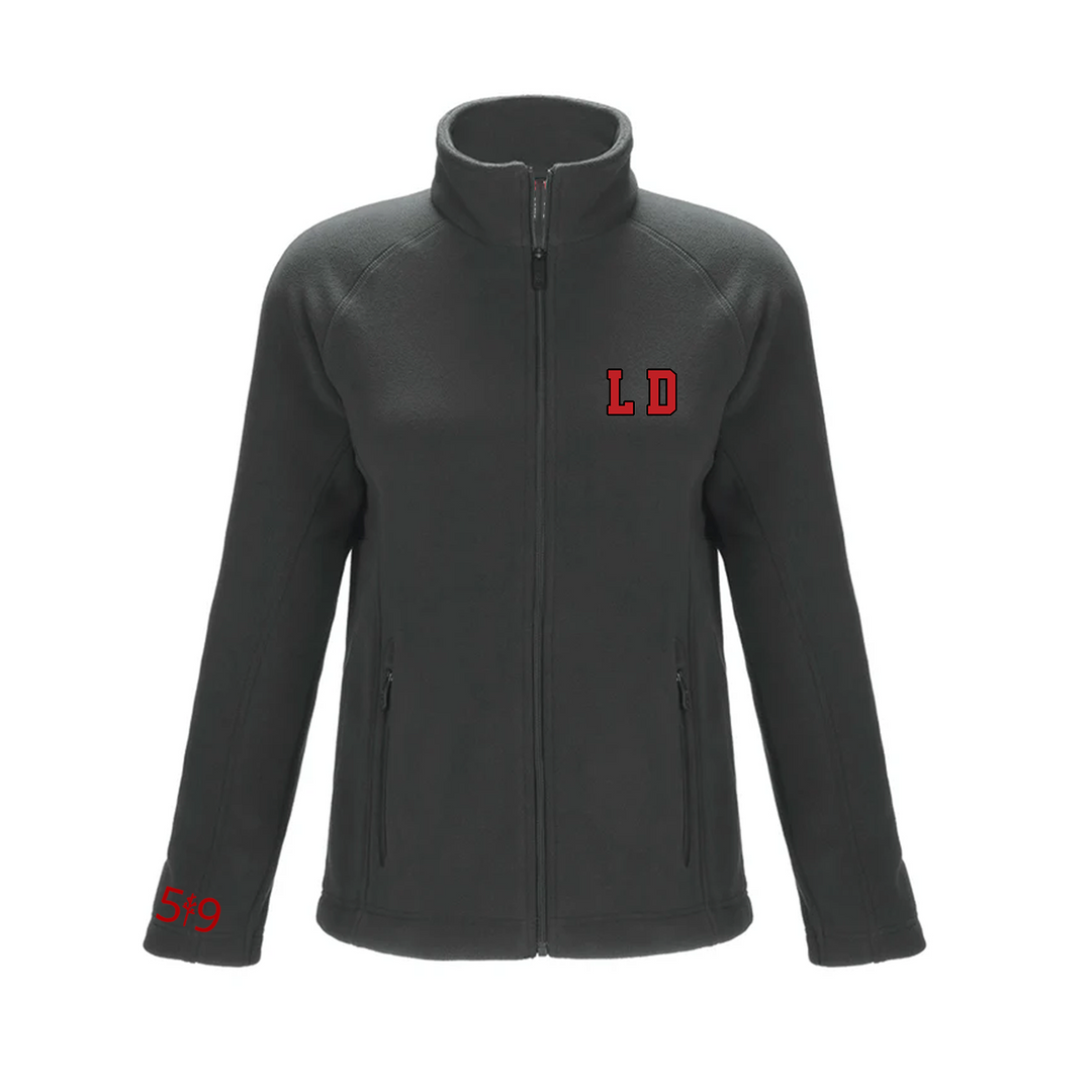 LORD DORCHESTER EMBROIDERED MICROFLEECE ZIP-UP (WOMENS)