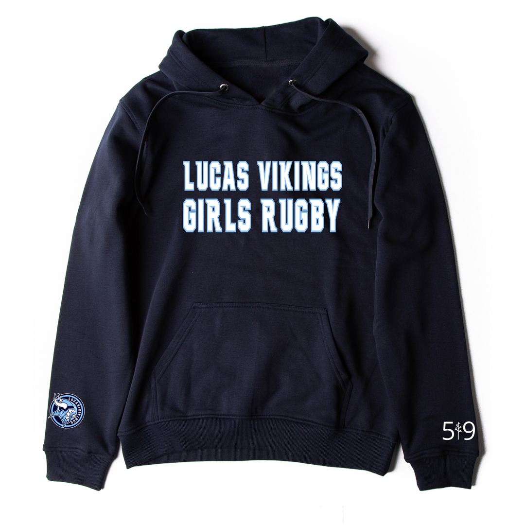 VIKINGS GIRLS RUGBY HOODIE (UNISEX)
