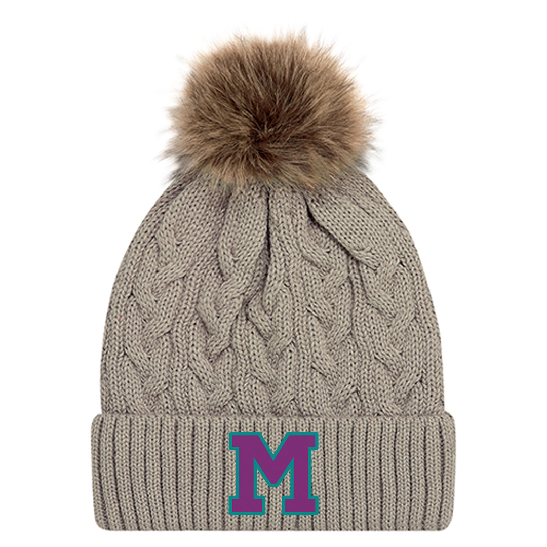 MCGILLIVRAY EMBROIDERED FAUX FUR TOQUE