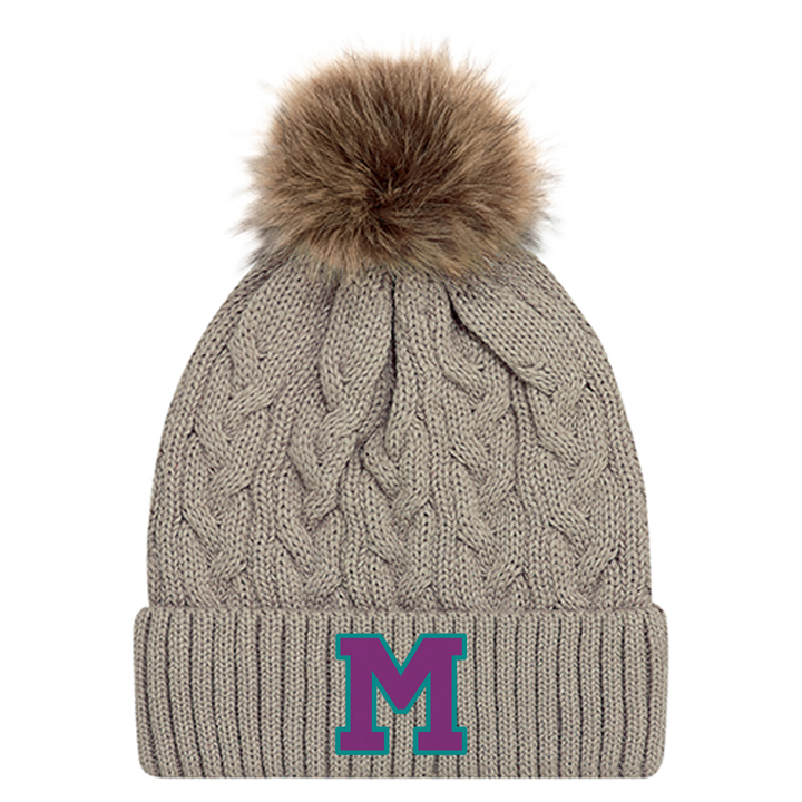 MCGILLIVRAY EMBROIDERED FAUX FUR TOQUE