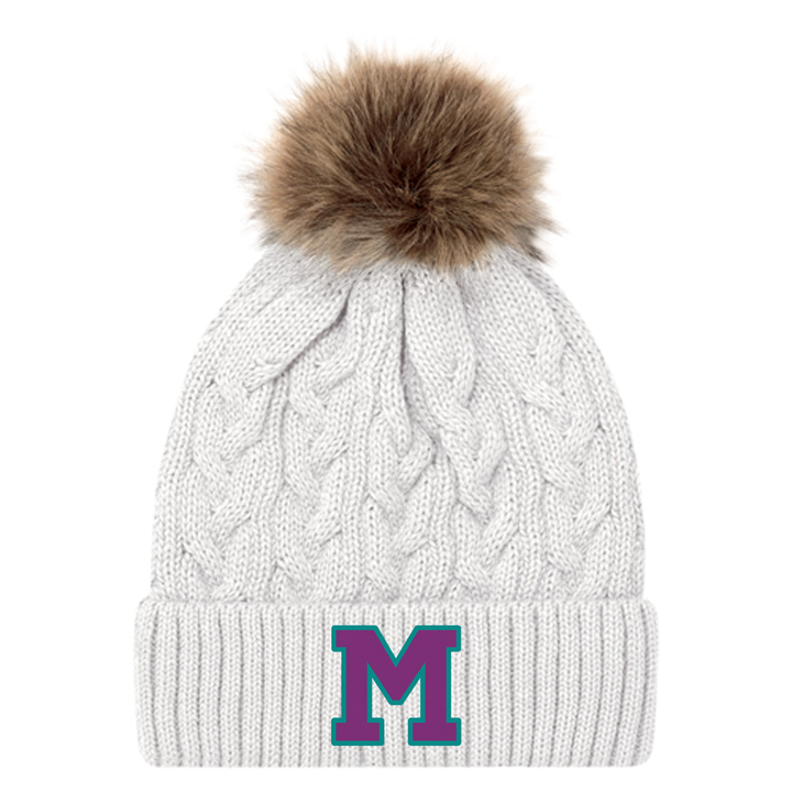 MCGILLIVRAY EMBROIDERED FAUX FUR TOQUE