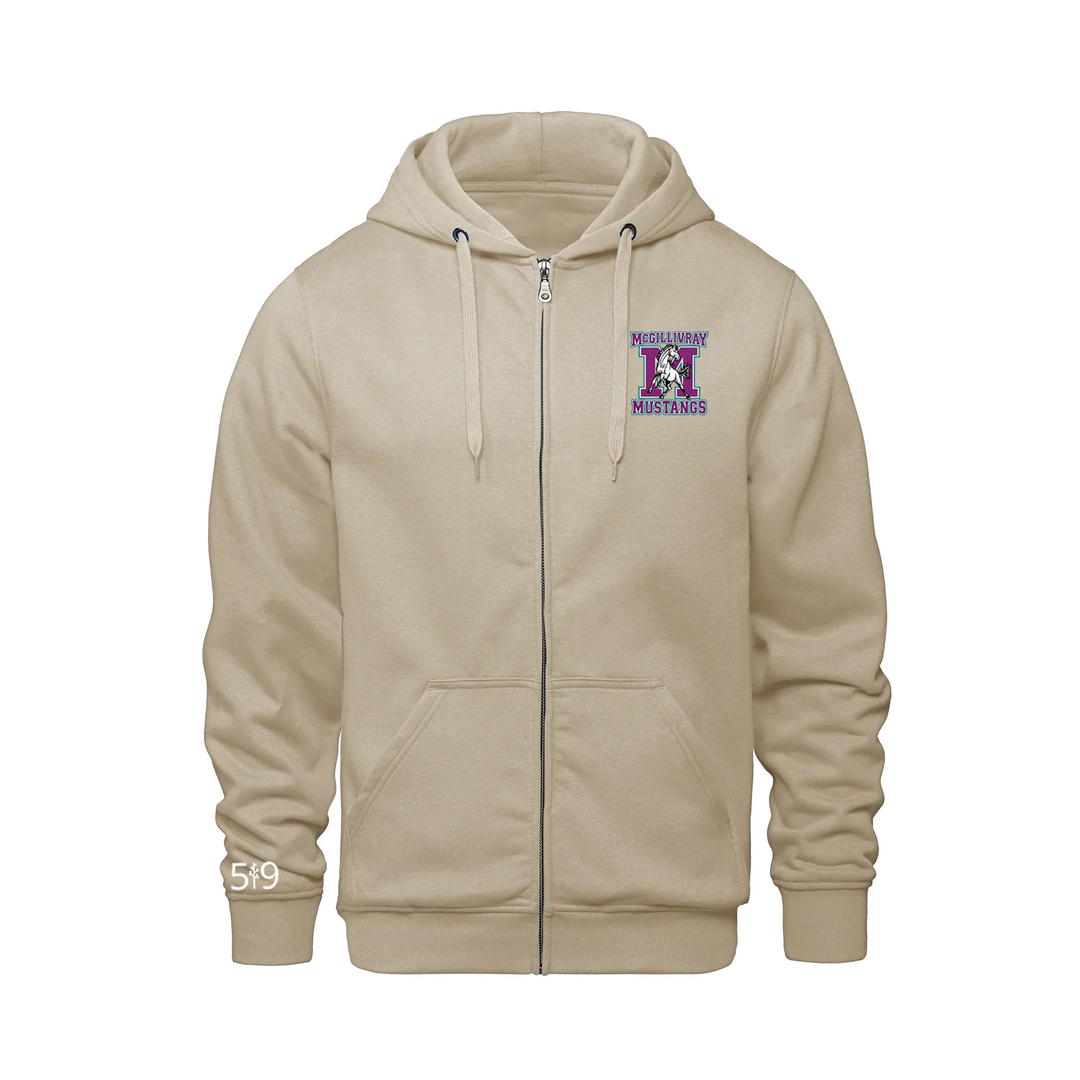 MCGILLIVRAY CREST ZIP-UP HOODIE (UNISEX)