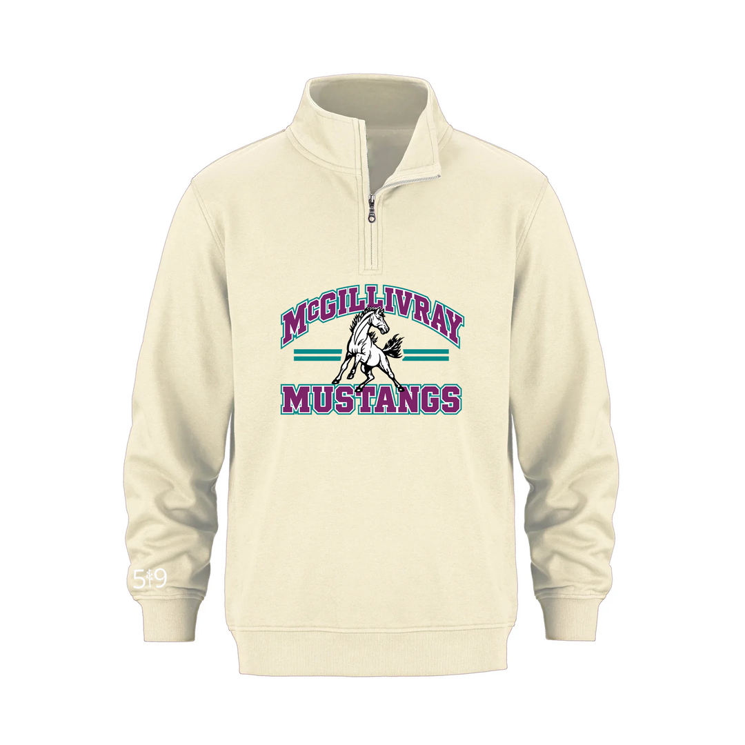 MCGILLIVRAY VARSITY 1/4 ZIP (UNISEX)