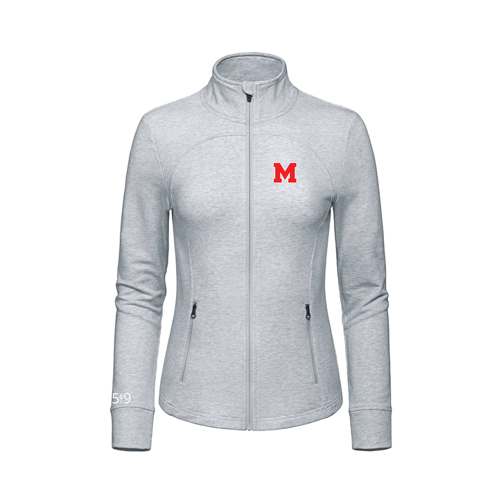 MEDWAY EMBROIDERED FRENCH TERRY ZIP-UP (WOMENS)