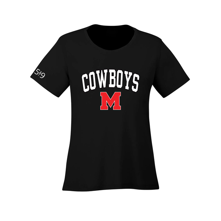 COWBOYS VARSITY ATHLETIC TEE (WOMENS)