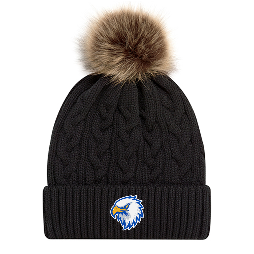 MADELINE HARDY EMBROIDERED FAUX FUR TOQUE