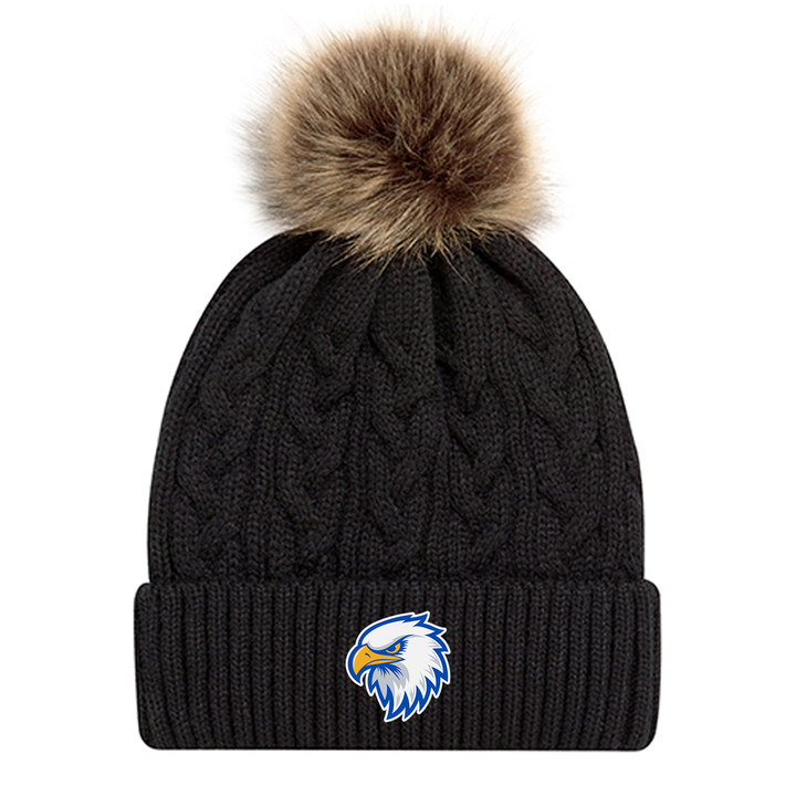 MADELINE HARDY EMBROIDERED FAUX FUR TOQUE