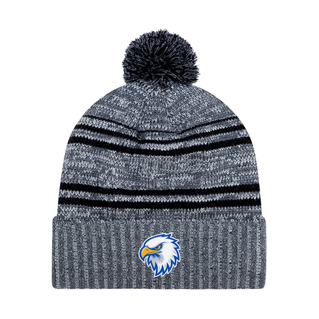 MADELINE HARDY EMBROIDERED POM-POM TOQUE