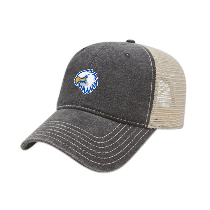 MADELINE HARDY EMBROIDERED VINTAGE TRUCKER CAP
