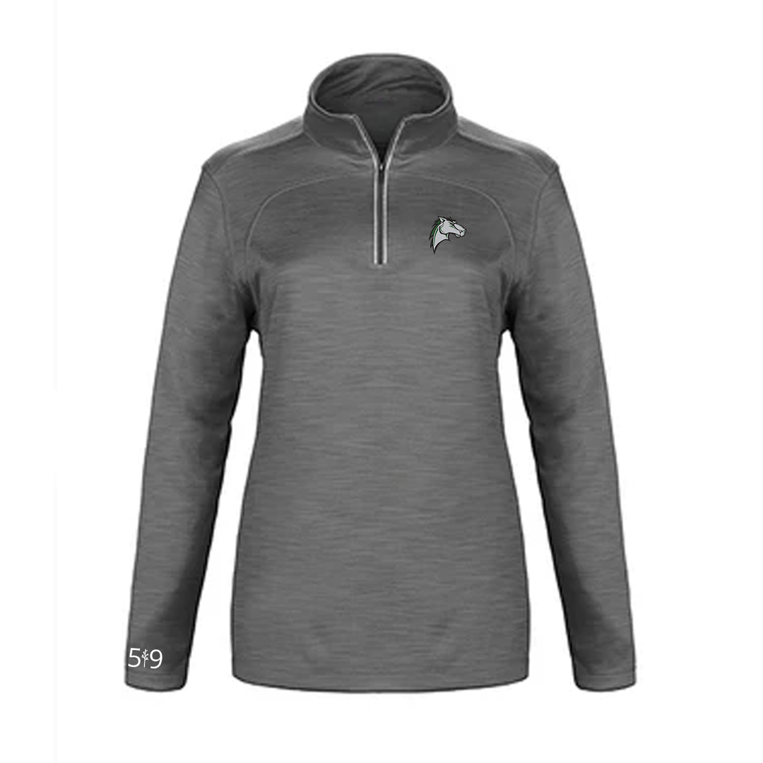 MITCHELL HEPBURN EMBROIDERED PREMIUM ATHLETIC 1/4 ZIP (WOMENS)