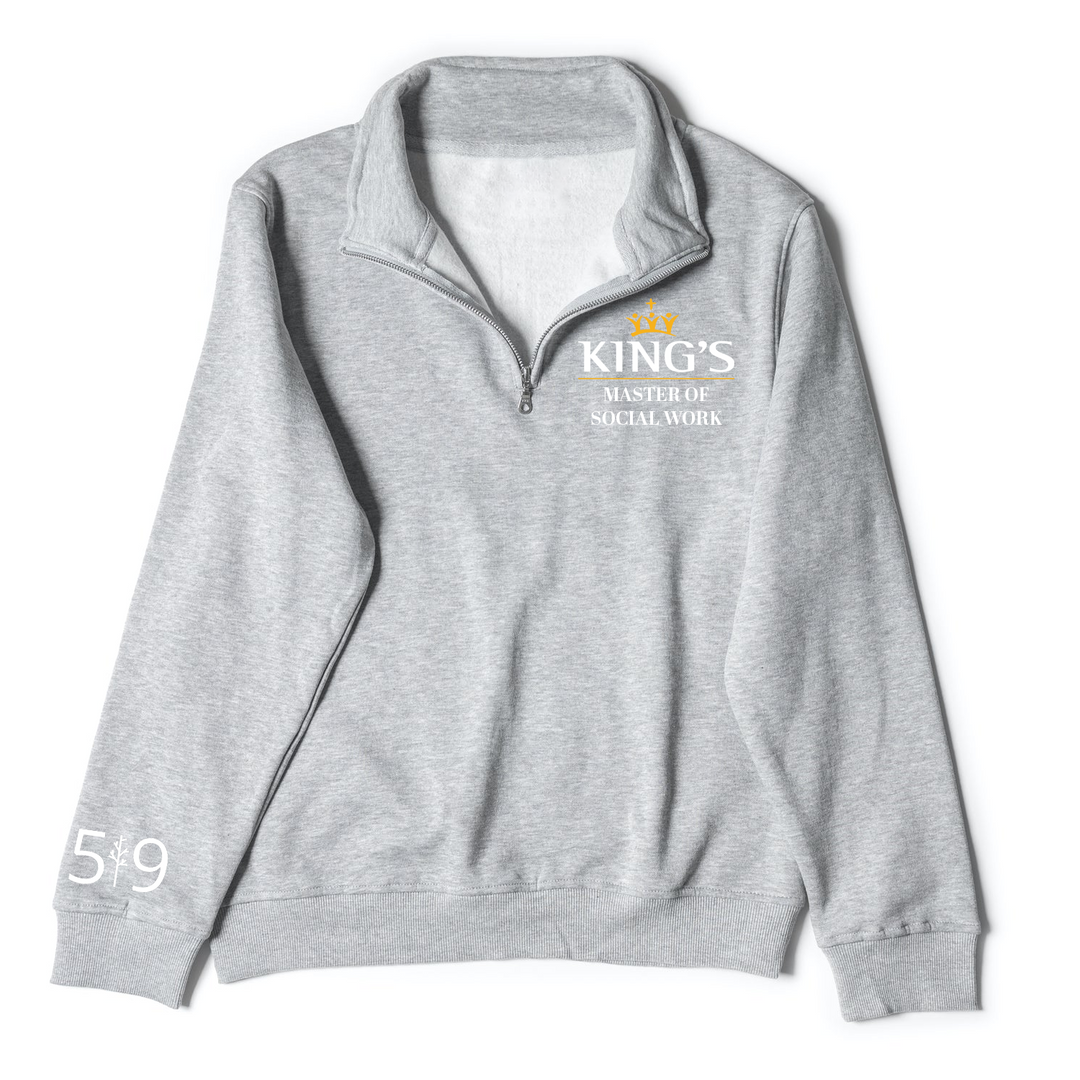 KINGS MSW EMBROIDERED 1/4 ZIP (UNISEX)