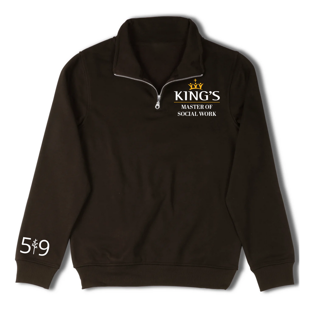 KINGS MSW EMBROIDERED 1/4 ZIP (UNISEX)