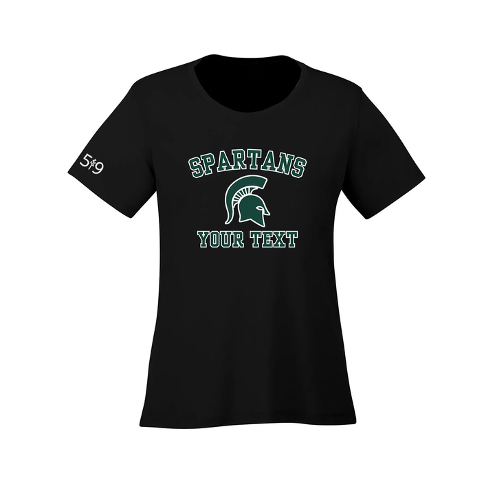 SPARTANS CUSTOMIZABLE ATHLETIC TEE (WOMENS)
