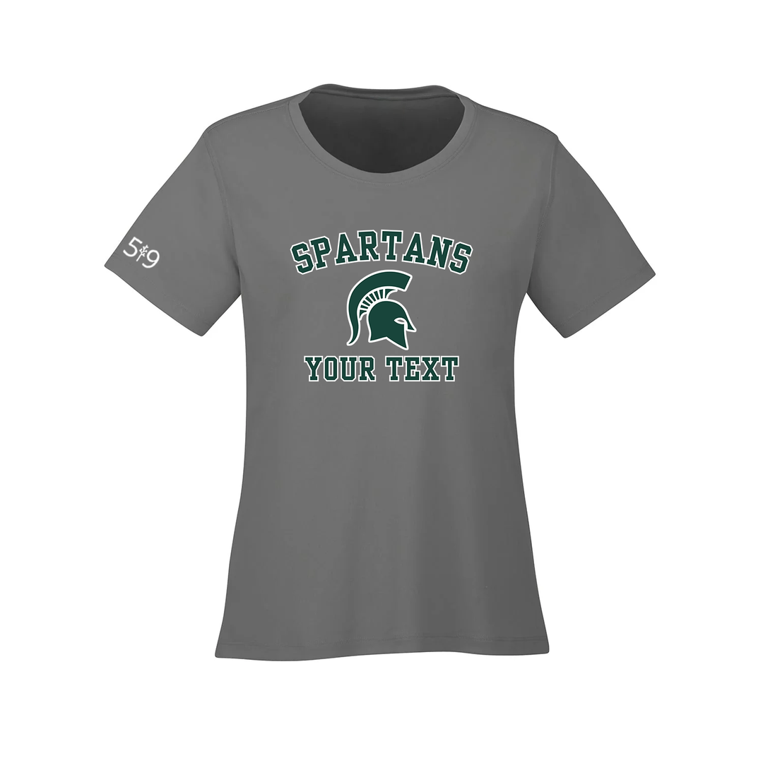 SPARTANS CUSTOMIZABLE ATHLETIC TEE (WOMENS)