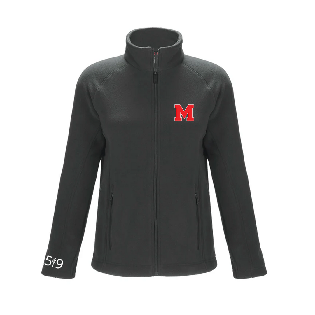 MEDWAY EMBROIDERED MICROFLEECE ZIP-UP (WOMENS)