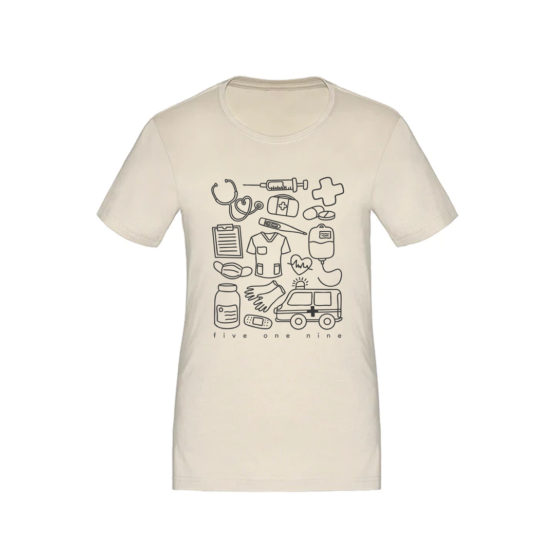 HEALTH CARE SUPPLIES TEE (WOMENS)