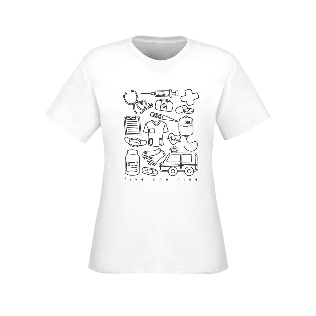 HEALTH CARE SUPPLIES TEE (WOMENS)