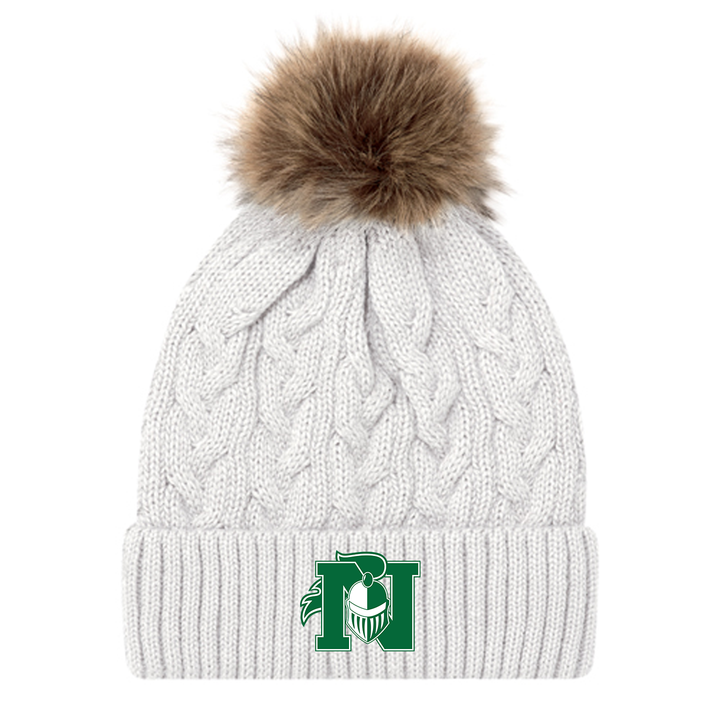 NORTHRIDGE EMBROIDERED FAUX FUR TOQUE
