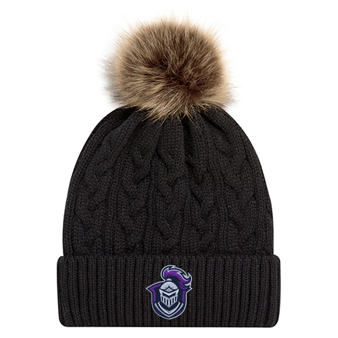 NORTHBRAE EMBROIDERED FAUX FUR TOQUE
