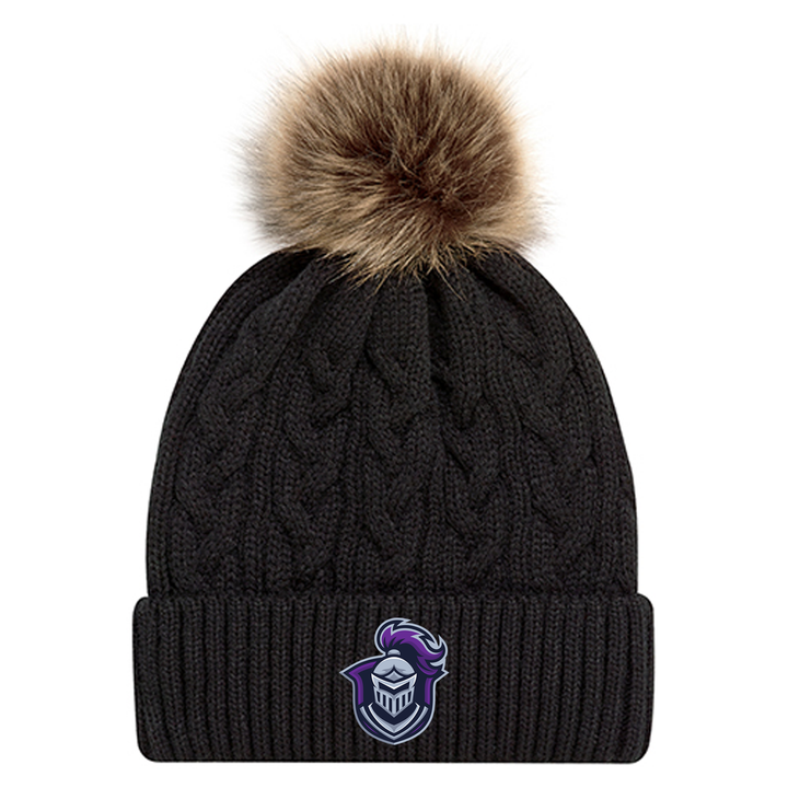 NORTHBRAE EMBROIDERED FAUX FUR TOQUE