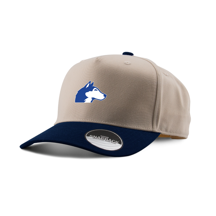 NEW SARUM EMBROIDERED TWO-TONE PANEL CAP