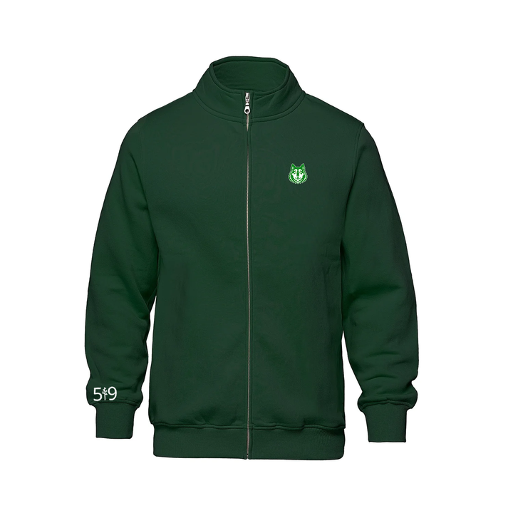 NICHOLAS WILSON EMBROIDERED ZIP-UP SWEATER (UNISEX)