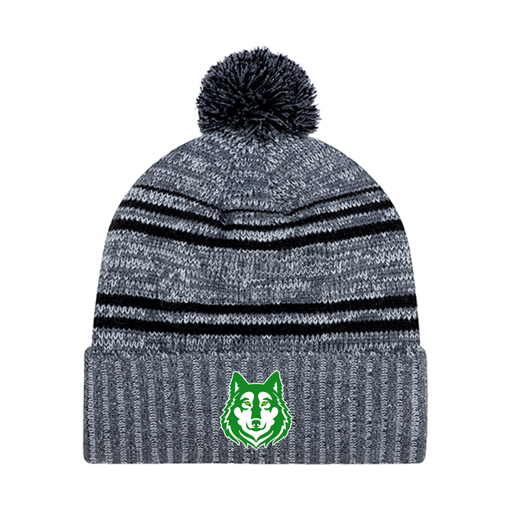 NICHOLAS WILSON EMBROIDERED POM-POM TOQUE