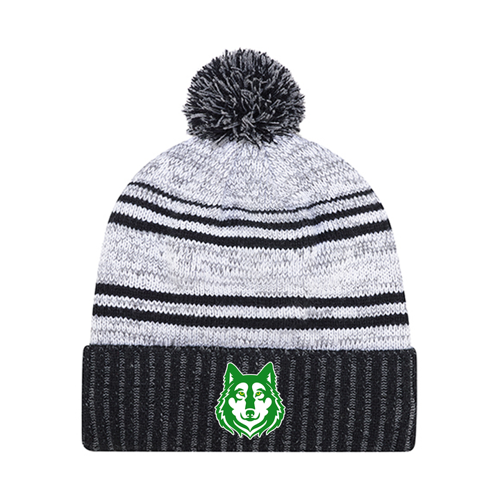 NICHOLAS WILSON EMBROIDERED POM-POM TOQUE