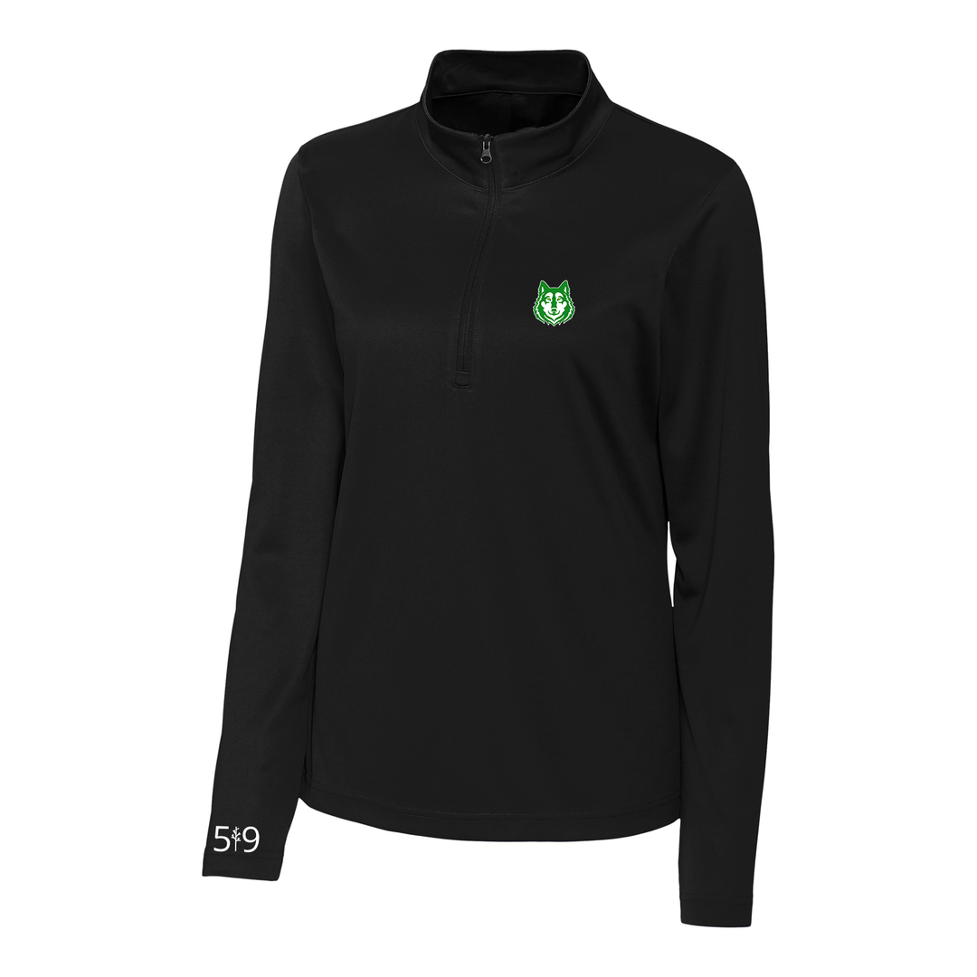 NICHOLAS WILSON EMBROIDERED ATHLETIC 1/4 ZIP (WOMENS)